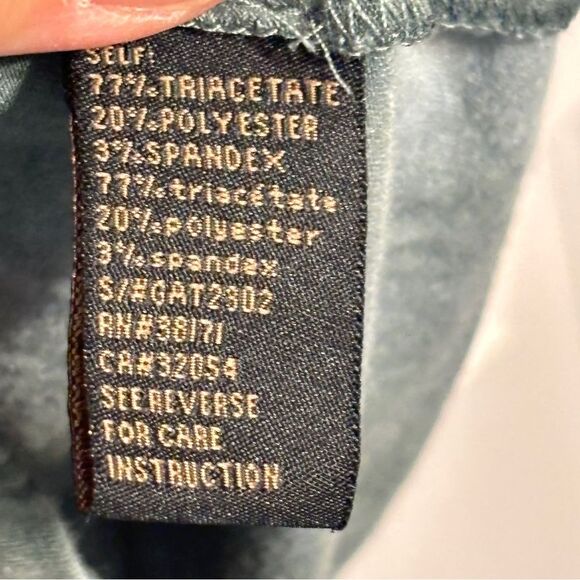 Lucca Couture | Women's Green Tie Dye Studded Collar Button Down Tank Top - Picture 14 of 14